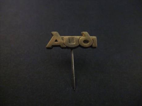 Audi goudkleurig logo